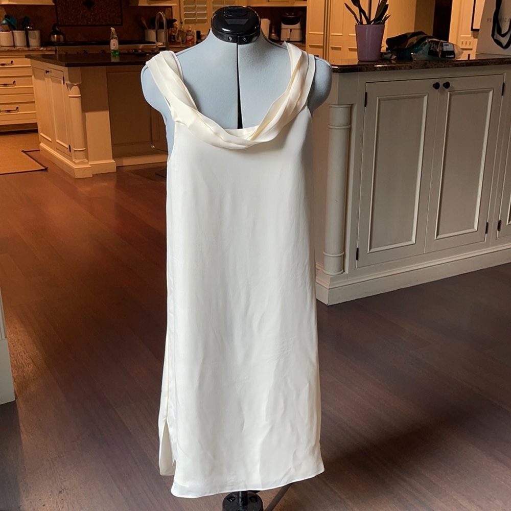 T Alexander cream silk dress size 4